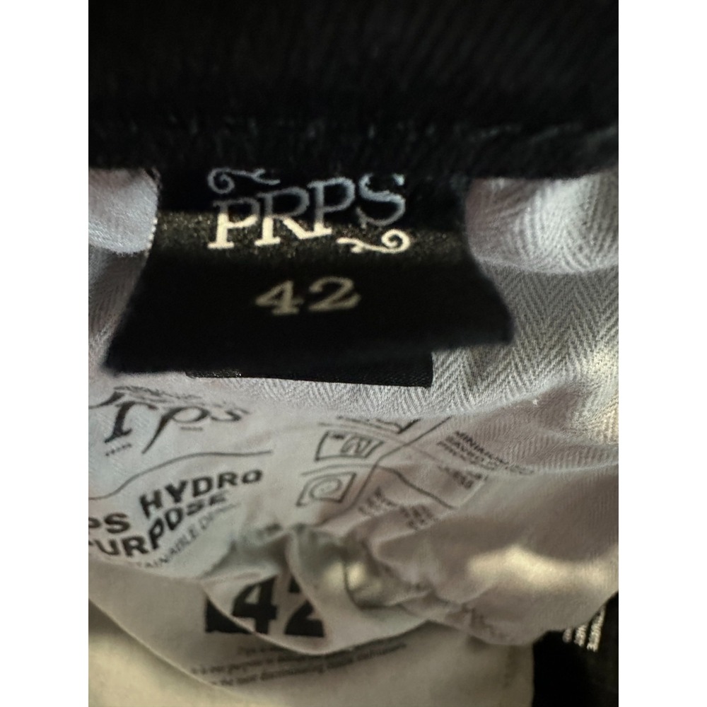 Prps Windsor Tapered Skinny Fit Jeans Black Men's Size 42 Stretch Streetwear - Picture 9 of 16